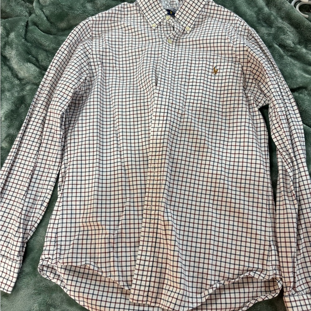 Polo by Ralph Lauren Men's Checkered Shirt - White and Black